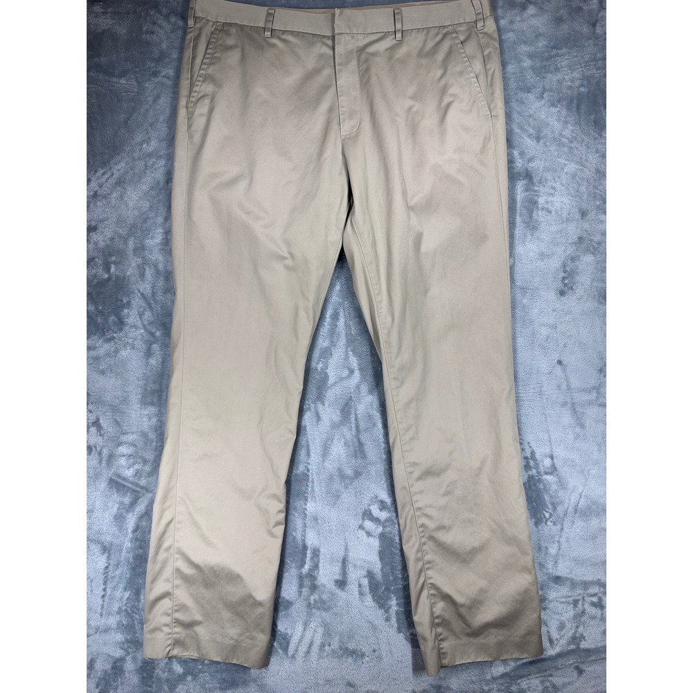 Bonobos‎ Mens 38x32 Slim Fit Chino Pants Tan Khaki Wednesday Cotton Trousers